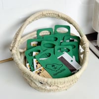 10 توزيعات قهوة + سلة خوص