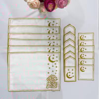 بوكس مفارش صحون وملاعق وكاسات - 6 قطع