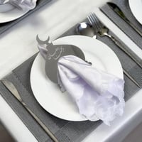 مسكة مناديل - مفارش فضي