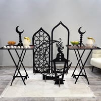طاولتين خدمة + ديكورات رمضانية 6 قطع
