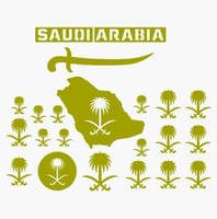 ستيكرات سيارة - 22 قطعه - ذهبي