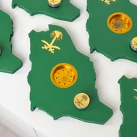 10 مباخر + 10 علب بخور خريطة السعودية