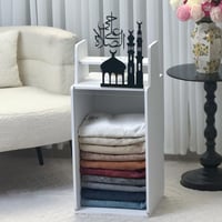 منظم سجاد ومبخرة - أبيض