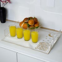 مفرش قماش - مبارك عليكم الشهر