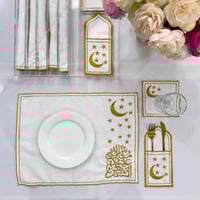 بوكس مفارش صحون وملاعق وكاسات - 6 قطع