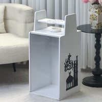 منظم سجاد ومبخرة - أبيض