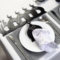 6 مسكات مناديل - مفارش أسود