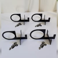 مجموعة 4 قواعد كاسات + 4 تعليقات أكواب