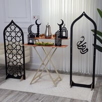 طاولة خدمة دورين + ديكورات فاخرة+ بوابات رمضان