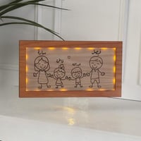 ديكور المحبة العائلي المضيئ