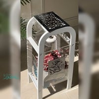 منظم سجاد و استاند مصحف و مبخرة | ابيض