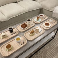 عرض (6) صواني خشبية