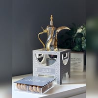 سخان قهوة + صينية