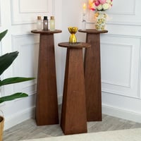 3 طاولات إستقبال خشبية