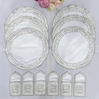 مفارش صحون وملاعق - 6 قطع