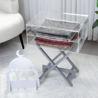 منظم سجاد + ساتر صلاة غطا شفاف