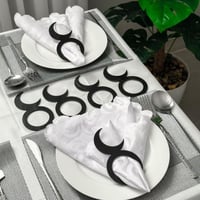 6 مسكات مناديل أسود