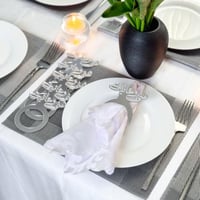 6 مسكات مناديل ومفارش هنى وعافية فضي