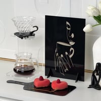 أستاند قهوة + صينية تقديم + ديكور قهوة