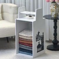 منظم سجاد ومبخرة - أبيض