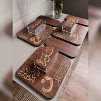 عرض 6 صواني السعادة + 3 قواعد أكواب