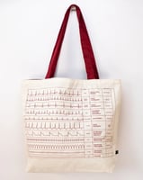 Heartbeat ECG TOTE Bag
