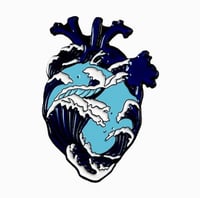 Wave-Heart Pin