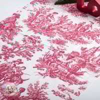 5831 رنر عنابي بنقوش ريفية