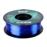eSUN eTPU-95A (Transparent Blue) 3D Filament 1.75Ø...
