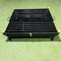 منقل حطب مربع مدرج كبير