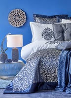 طقم مفارش عرائس كينج سايز Camilla أزرق