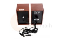 سماعة كمبيوتر لون خشبي - Genius HF160