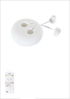 سماعة اذن سلكية بشخصية قطبي من الدببة الثلاثة مع ق...