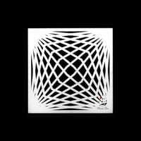 233 - ورق استنسل زخرفة ثلاثية الأبعاد 13سم * 13سم