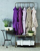 روب استحمام مفرد لون عنابي