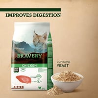 برافري طعام دجاج جاف للقطط الصغيرة