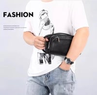 شنطة رجالية من فيديكابولو جلد طبيعي باللون الاسود