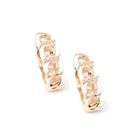 حلق زنجير مينا ملونه وزركون