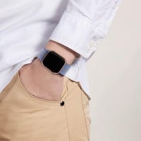 سوار بحري قماش ساعة ابل Tahoe blue nylon strap