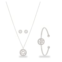 طقم أطفال باللون الفضي