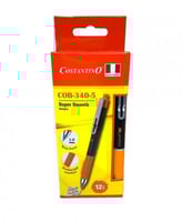 علبة اقلام جافة لون برتقالي 1.0mm