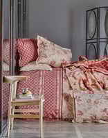 طقم مفارش مفرد Patrice لون أحمر