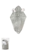 منشفة تجفيف الشعر - رمادي