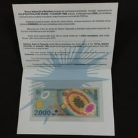 رومانيا فئة 2000 ليو (بوليمر) أنسر مع المغلف الأصل...