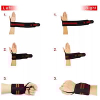 داعم لفافه معصم رياضي (زوج)