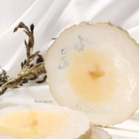 white & gold geode كوستر