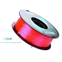 eSUN eTPU-95A (Transparent Pink) 3D Filament 1.75Ø...