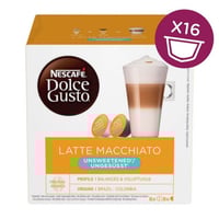 كبسولات لاتيه ماكياتو غير محلى 16 كبسولة دولتشي غو...