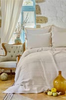 طقم مفارش مفرد Nelly لون بيج