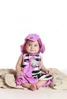 فستان السمكة مع بنطلون قصير (بدون القبعة)